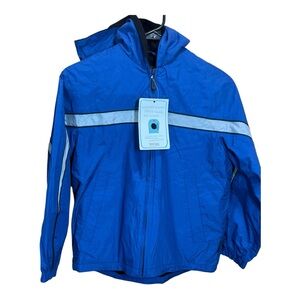 Pacific Trail Boys Blue Hooded Jacket Size S (8) NWT Fleece Lined